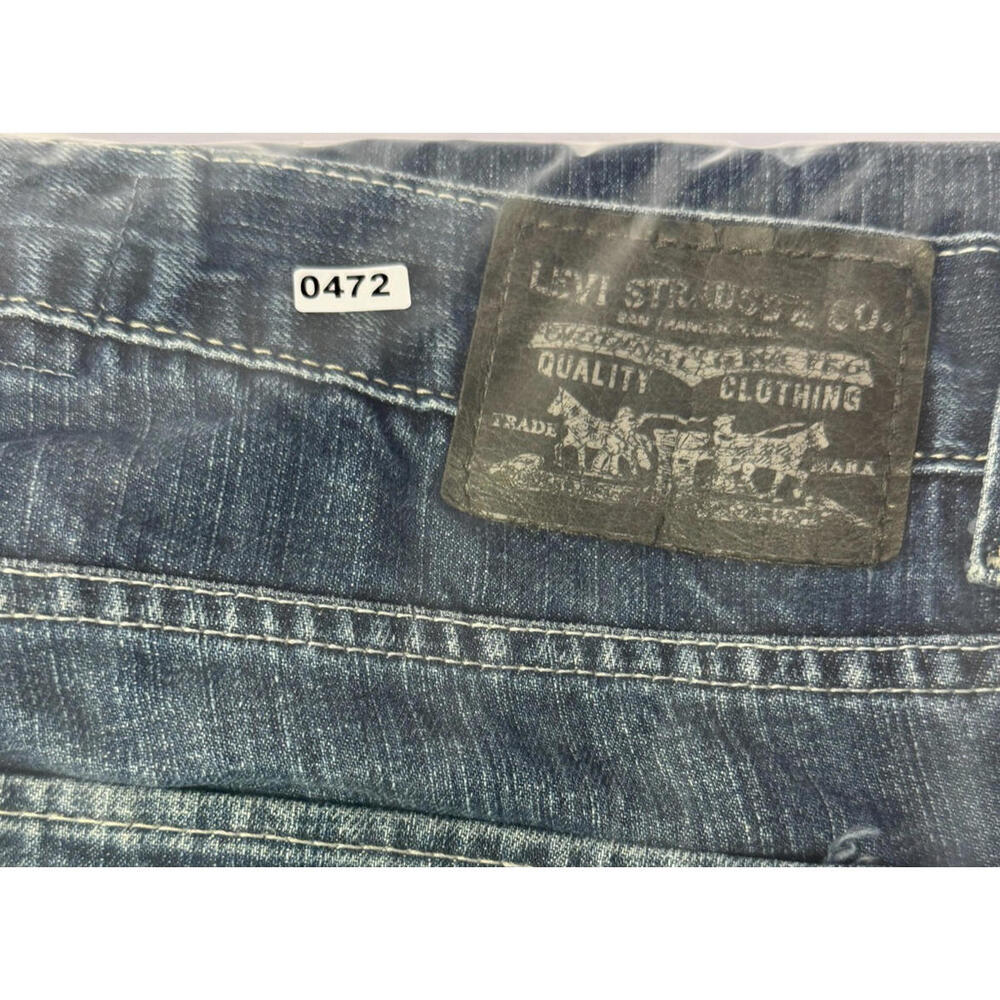 Mens Levis 511 Jeans Size 34x32 Skinny Distressed Black Label Ripped - Picture 7 of 7